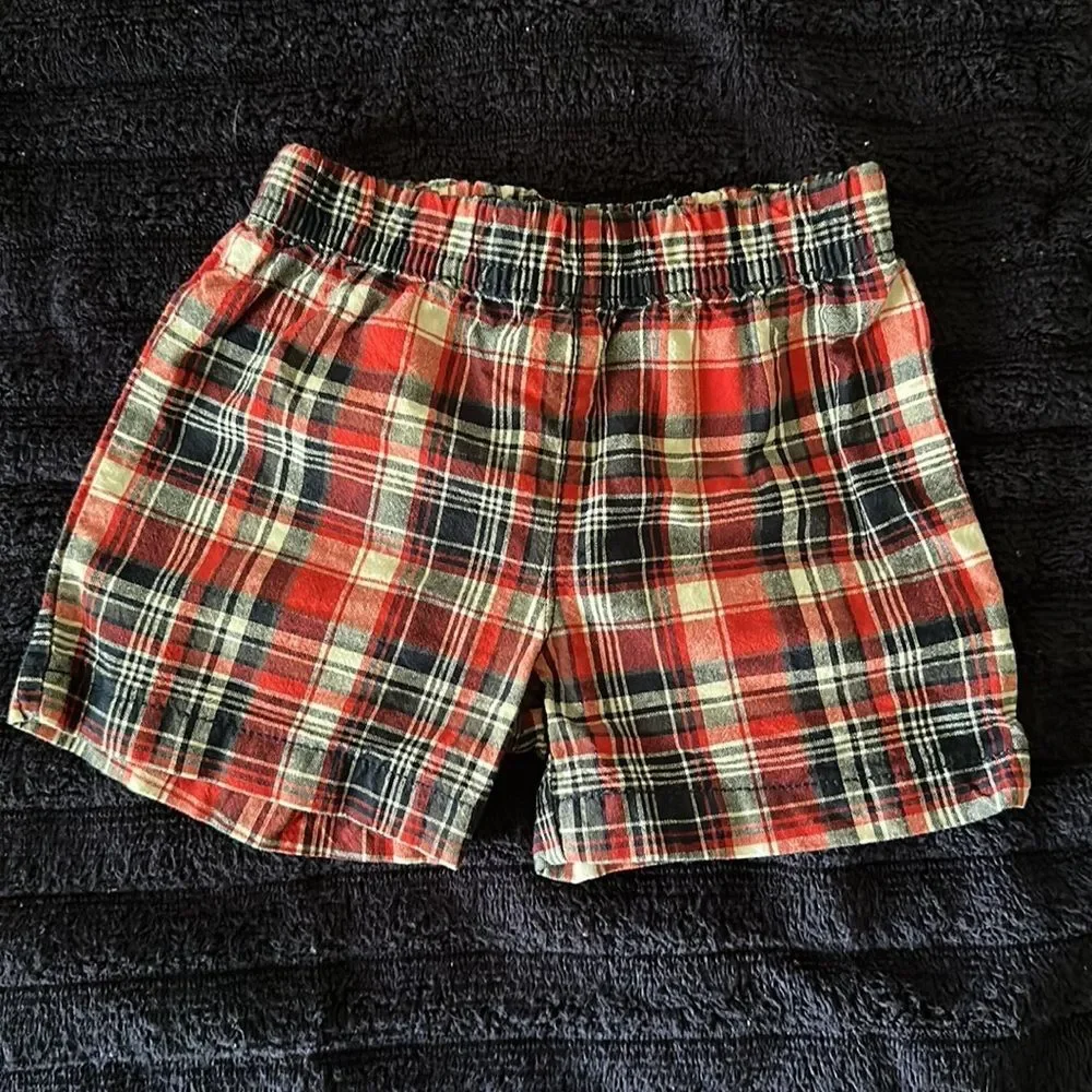 Carter’s Plaid Elastic Waist Shorts Size 9 Months Baby Toddler Comfortable